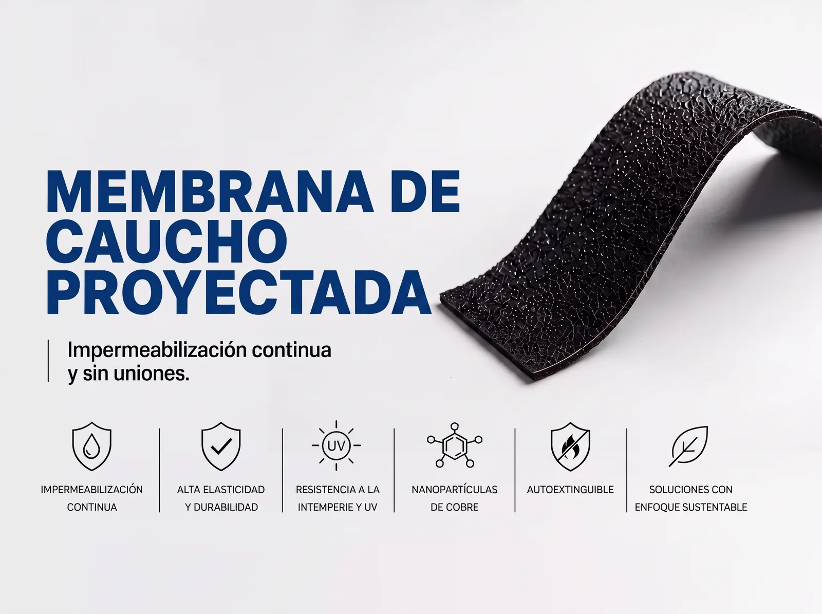 Aplicación de membrana líquida sobre cubierta industrial