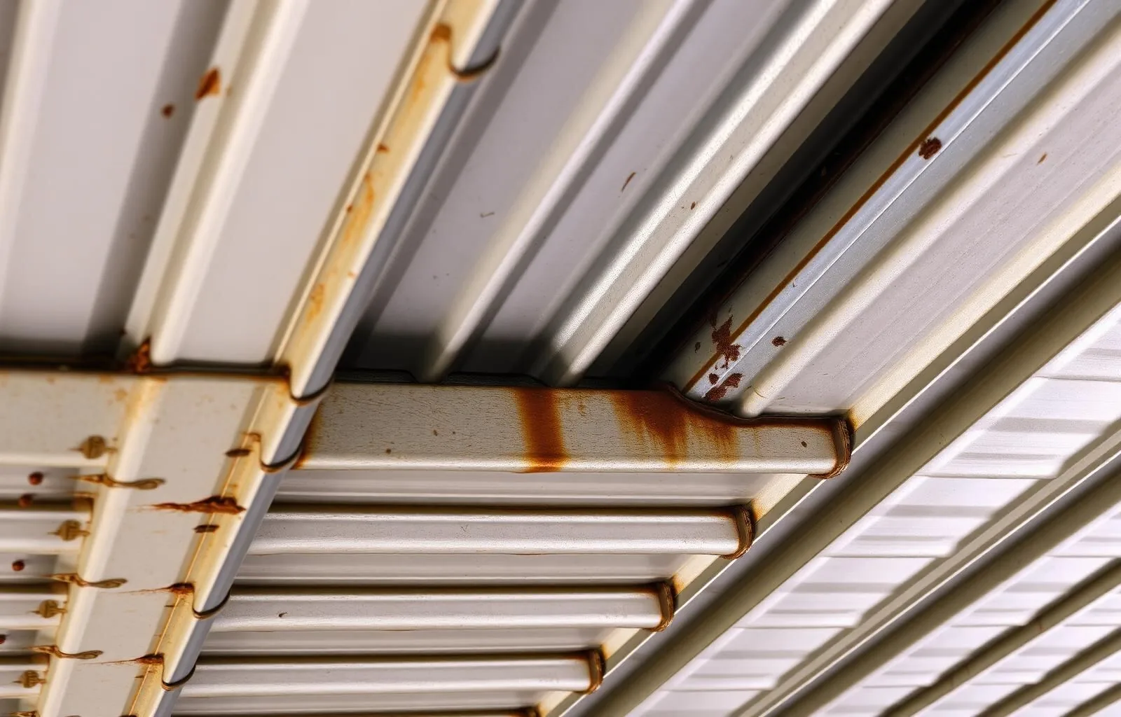 Cubiertas metálicas con filtraciones — solución MEMBRAX para bodegas industriales